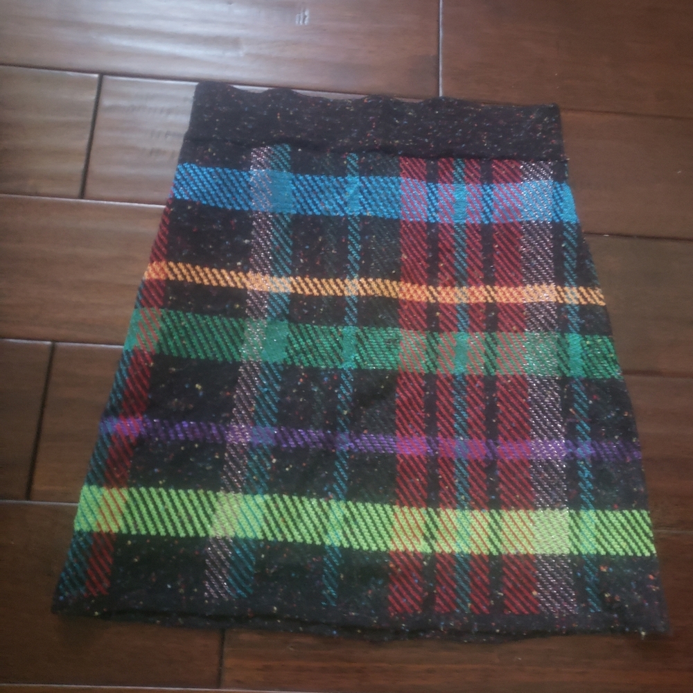 Multicolor Plaid Women's Skirt